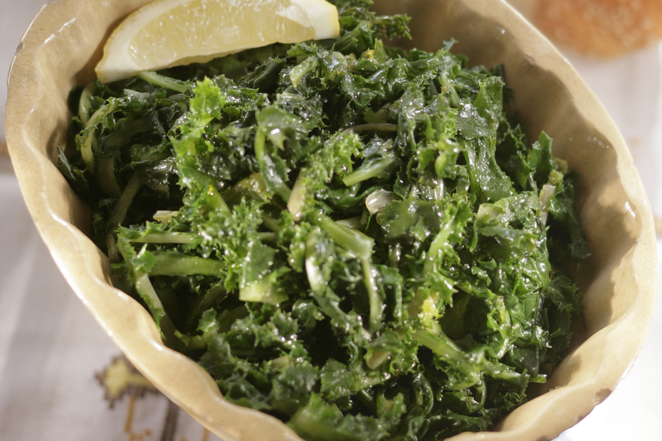 Zucchini & Greens Dressed in Olive Oil