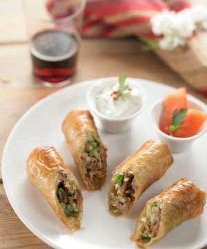 SPRING ROLLS with LEFTOVER MEAT