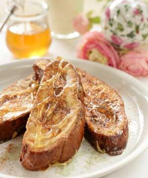French toast made with Greek Easter bread