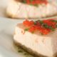 Greek yogurt and tarama, fish roe, in an unusual cheesecake.