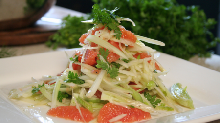 Lettuce, Fennel, Orange & Radish Salad