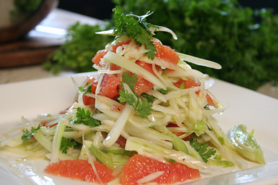 Lettuce, Fennel, Orange & Radish Salad