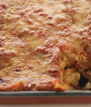 Vegetarian Pastitsio with Pumpkin and Feta