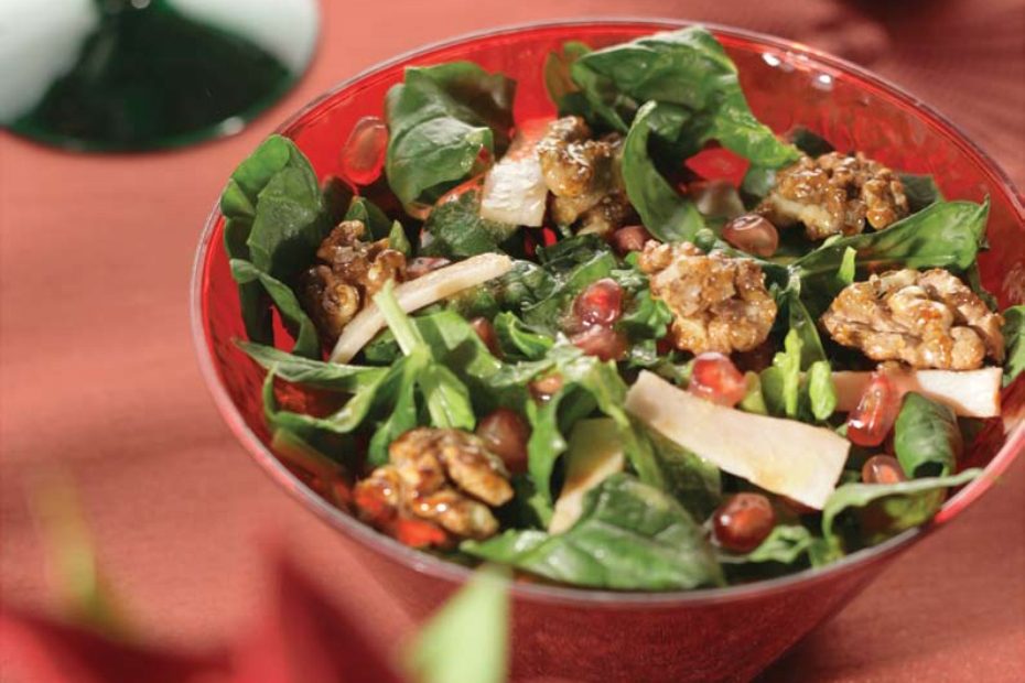 Spinach, Walnut Salad