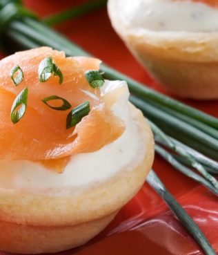 Greek Yogurt, Smoked Salmon Canapés