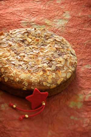 Good luck foods include this Greek traditional bread recipe, Vasilopita.