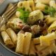 pasta with Kalamata olives and artichokes