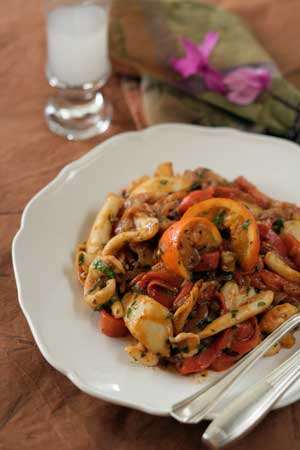 Red Peppers and Cuttlefish Stew