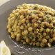 Spiced chick peas with olive oil