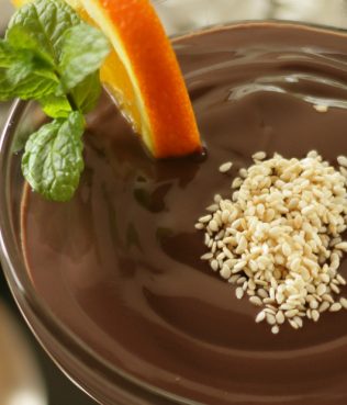 Tahini-Chocolate Mousse