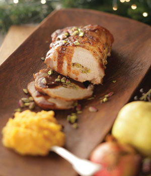 Pork Roulade with Naxos Graviera