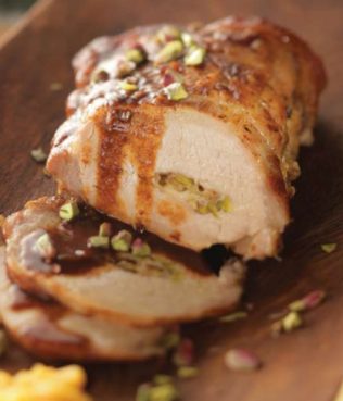 Pork Roulade with Naxos Graviera and Nuts