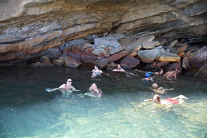 Swimming-in-the-Hot-Spring-at-Therma