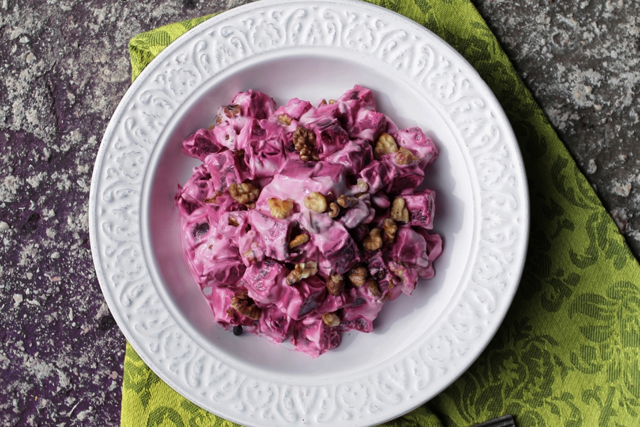 Beet, Walnut & Yogurt Salad-image