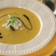 Greek recipe for pumpkin soup with feta and greek honey. Soup recipe.