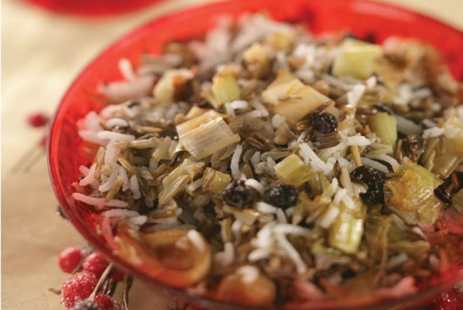 Wild Rice Orzo Pilaf with Caramelized Leeks Greek Food Greek