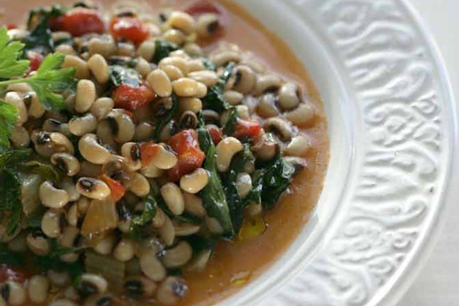 Black-Eyed Peas with Greens and Fennel