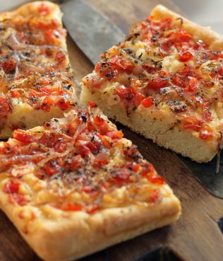 Ladenia - Vegan Pizza-Style Flatbread from Milos and Kimolos Ladenia - Vegan Pizza-Style Flatbread from Milos and Kimolos