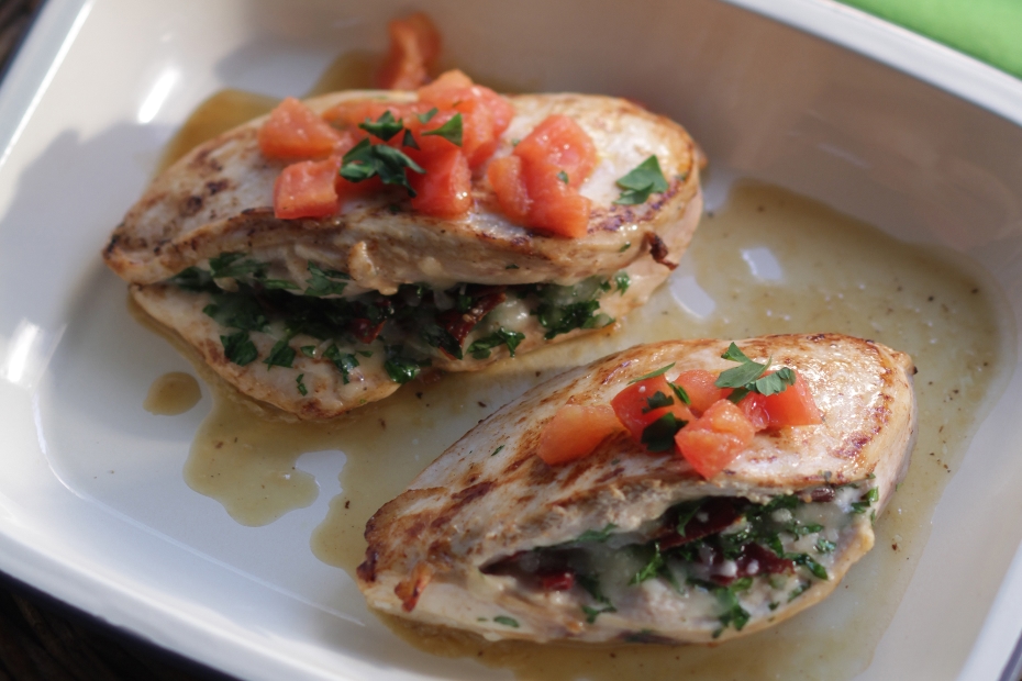 Greek Stuffed Chicken Breasts with Kasseri Cheese and Pasturma