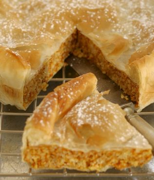 Greek Pumpkin Pie with Phyllo and Honey