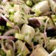 Taro root salad from Ikaria, the Blue Zone Greek island of longevity.