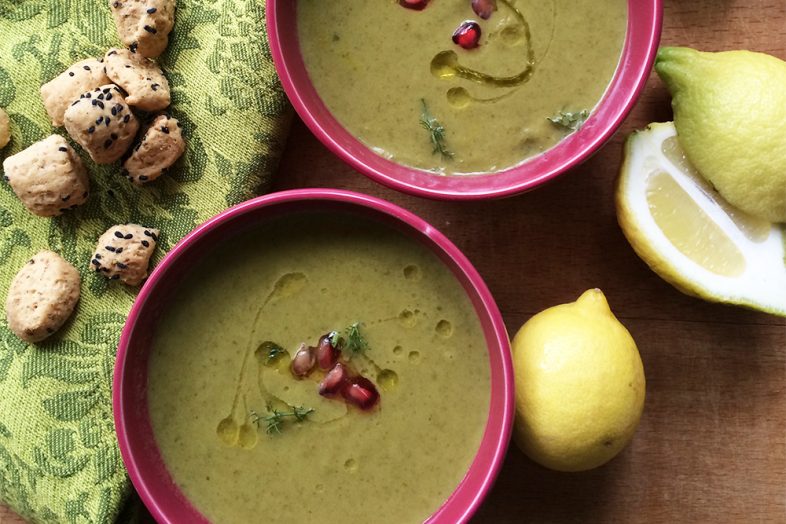 Celery Soup Velouté with Ouzo and Greek Yogurt Mediterranean Diet