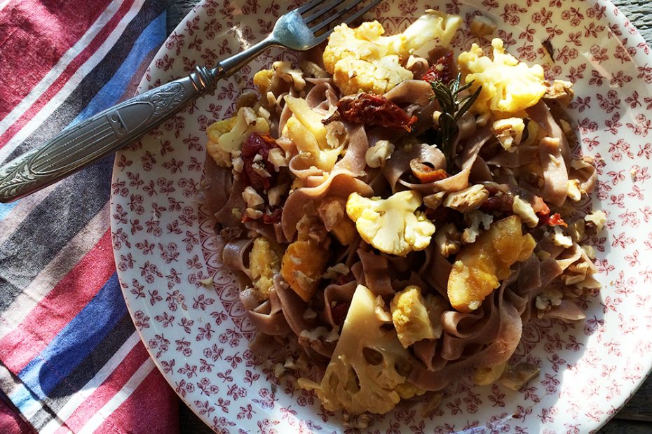 Whole Wheat Pasta w/ Cauliflower