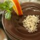 Greek chocolate mousse with tahini and almond milk is a diary-free, Greek vegan dessert.
