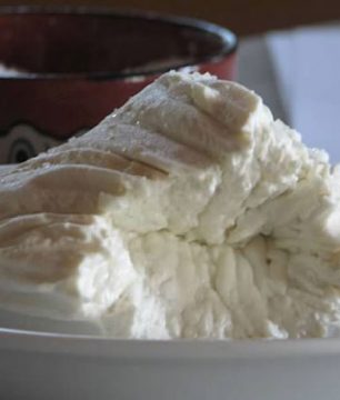 Fresh Greek cheeses are in season in the spring.