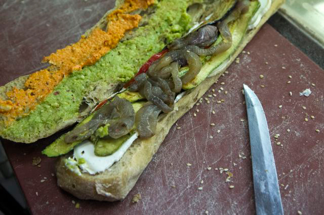 Greek-Mediterranean Diet meets the Sandwich at Guarantee. Photo: Andreas Economakis