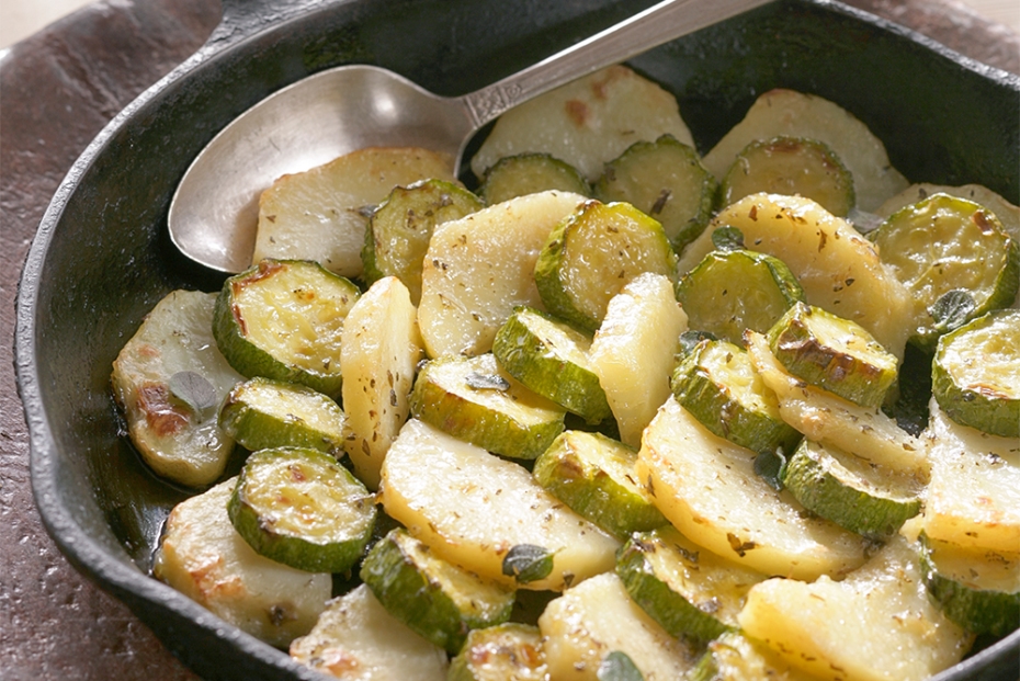 Ikaria Longevity Zucchini Potato Skillet Pie Mediterranean Diet