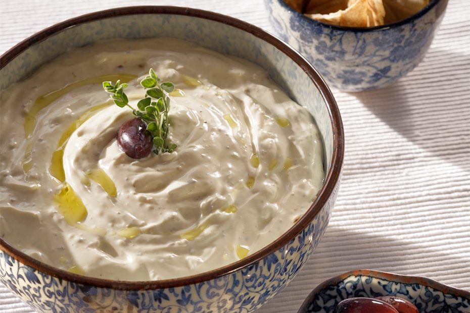 Greek Recipes for Super Bowl. Spicy Whipped Feta Dip