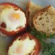 Eggs Baked inside Tomatoes for an easy summer brunch, lunch or dinner.