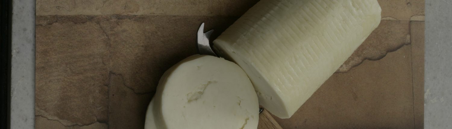 Formaella, local PDO cheese from Arahova, near Delphi