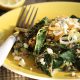 Greek recipe for spinach pilaf made with quinoa