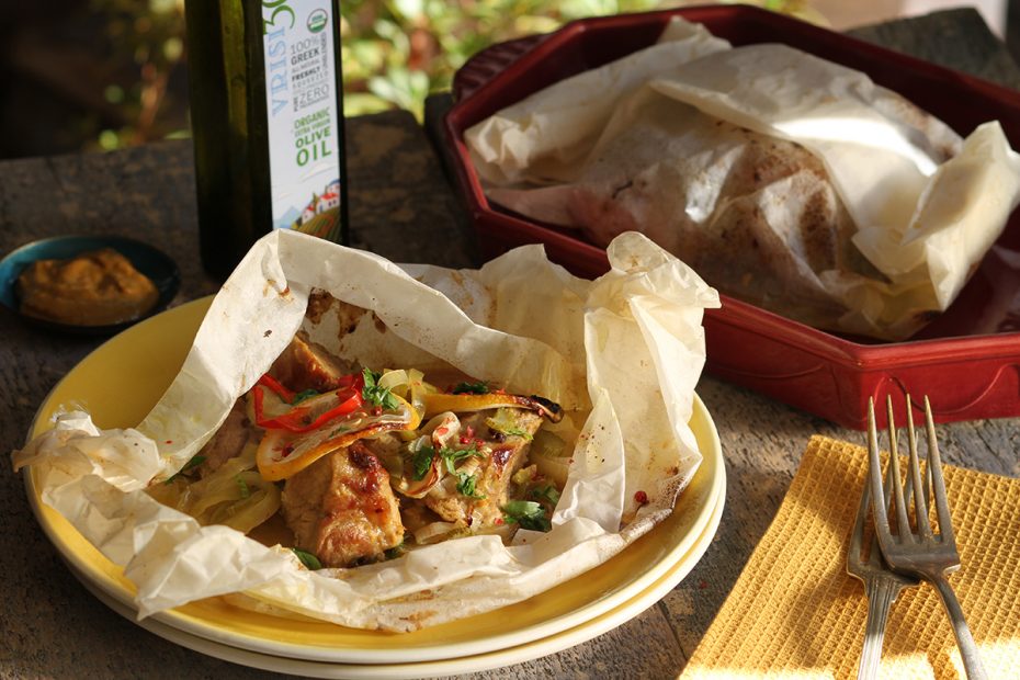 pork medallions baked in paper