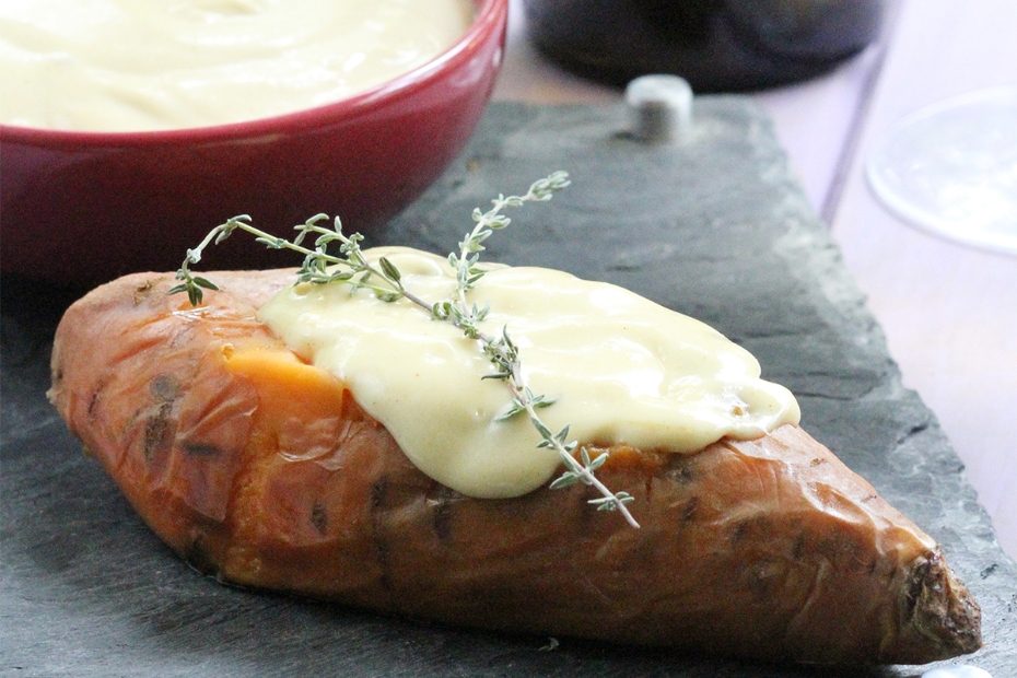 Roasted Sweet Potatoe with Greek Mustard Aioli