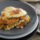 moussaka with layers of pumpkin and sweet potatoes