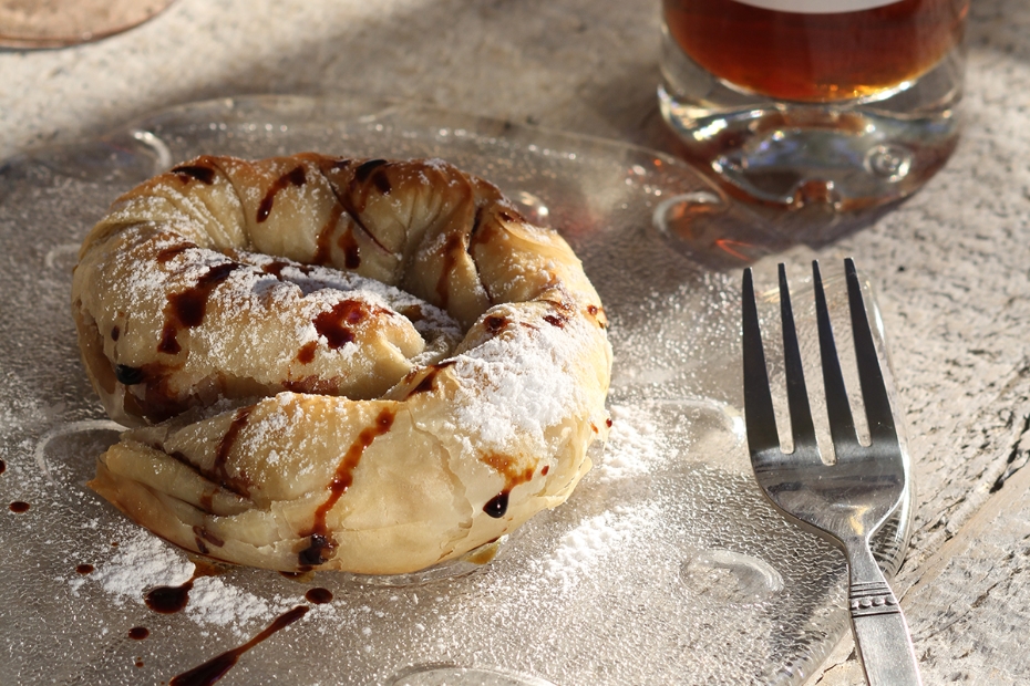 Sweet Potato, Honey, Phyllo and Tahini Coils