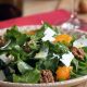 Arugula, persimmons, feta and walnuts, a quartet made in heaven