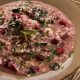 beet risotto with feta