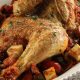 Hunter's Roasted Chicken with Wine, Greek Oregano & Haloumi