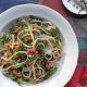 pasta with wilted arugula, anchovy fillets and chilli peppers