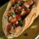 Shrimp Saganaki Sandwich