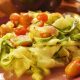 Shaved raw zucchini salad with mastiha-lemon vinaigrette