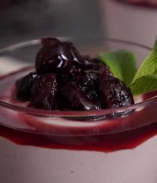 Sour Cherry Greek Yogurt Mousse