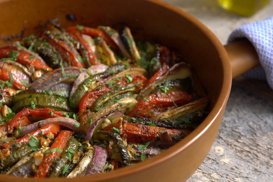 Briam, Roasted Vegetables. A traditional greek dish
