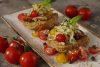 Dako, Cretan Bread Salad with Tomatoes, Green Apples & Herbs