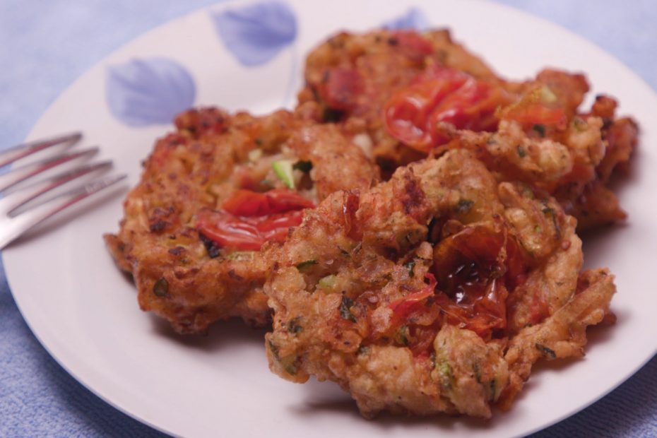 Tomato Fritters with Cod
