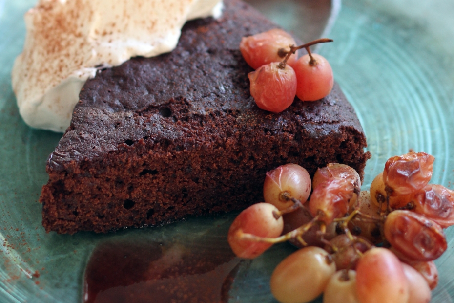 Velvety Chocolate Cake with Greek Xinomavro Wine